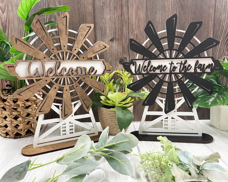 18x18 Windmill Signs on a Glowforge Basic - Made on a Glowforge ...