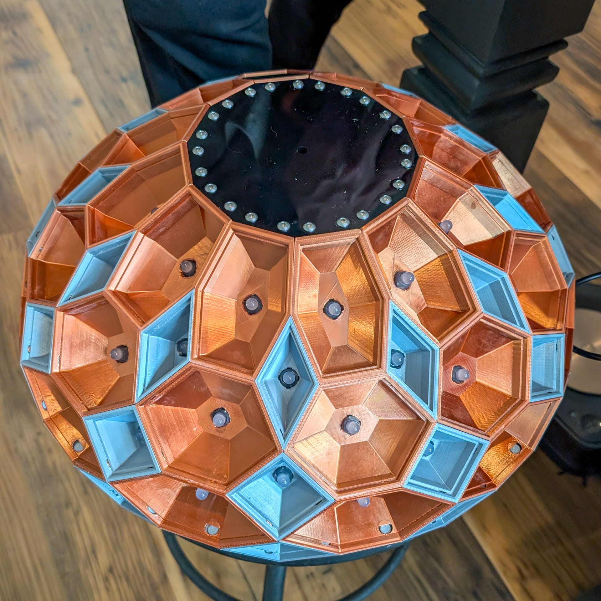 WLED Zonohedrified Hexagonal Antiprism lamp - Made on a Glowforge ...