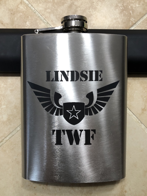 Succesful stainless steel flask engraving / marking! Beyond the