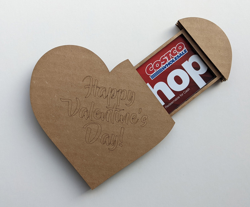 Heart Gift Card Holder Free Laser Designs Owners Forum