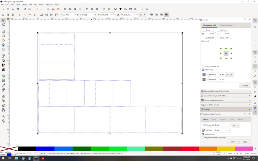 Using Inkscape Path / Difference on tabbed boxes with www.festi.info
