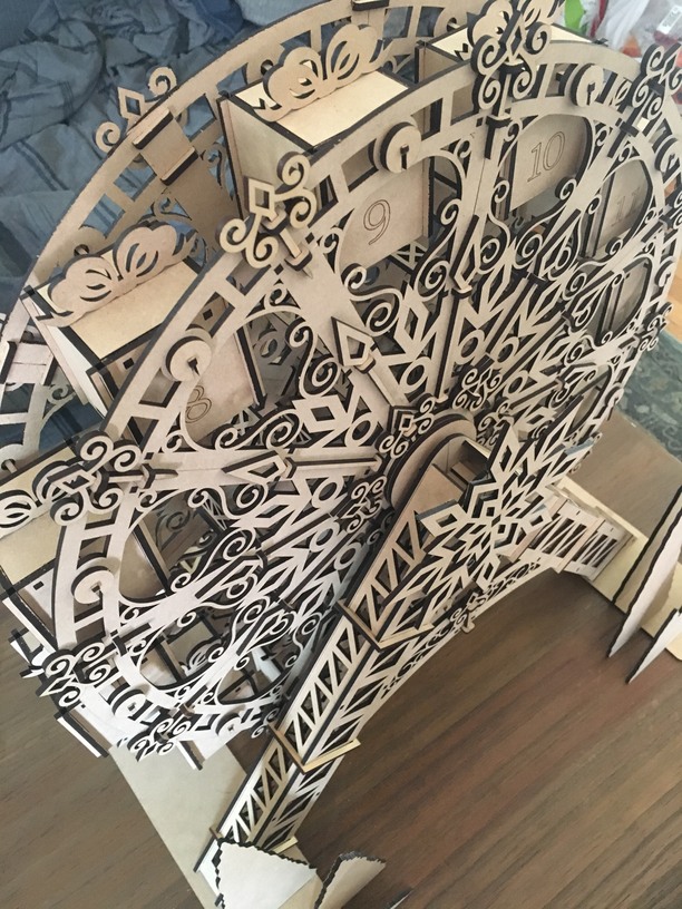 Finally Finished - Advent Calendar Ferris Wheel - Made on a Glowforge ...