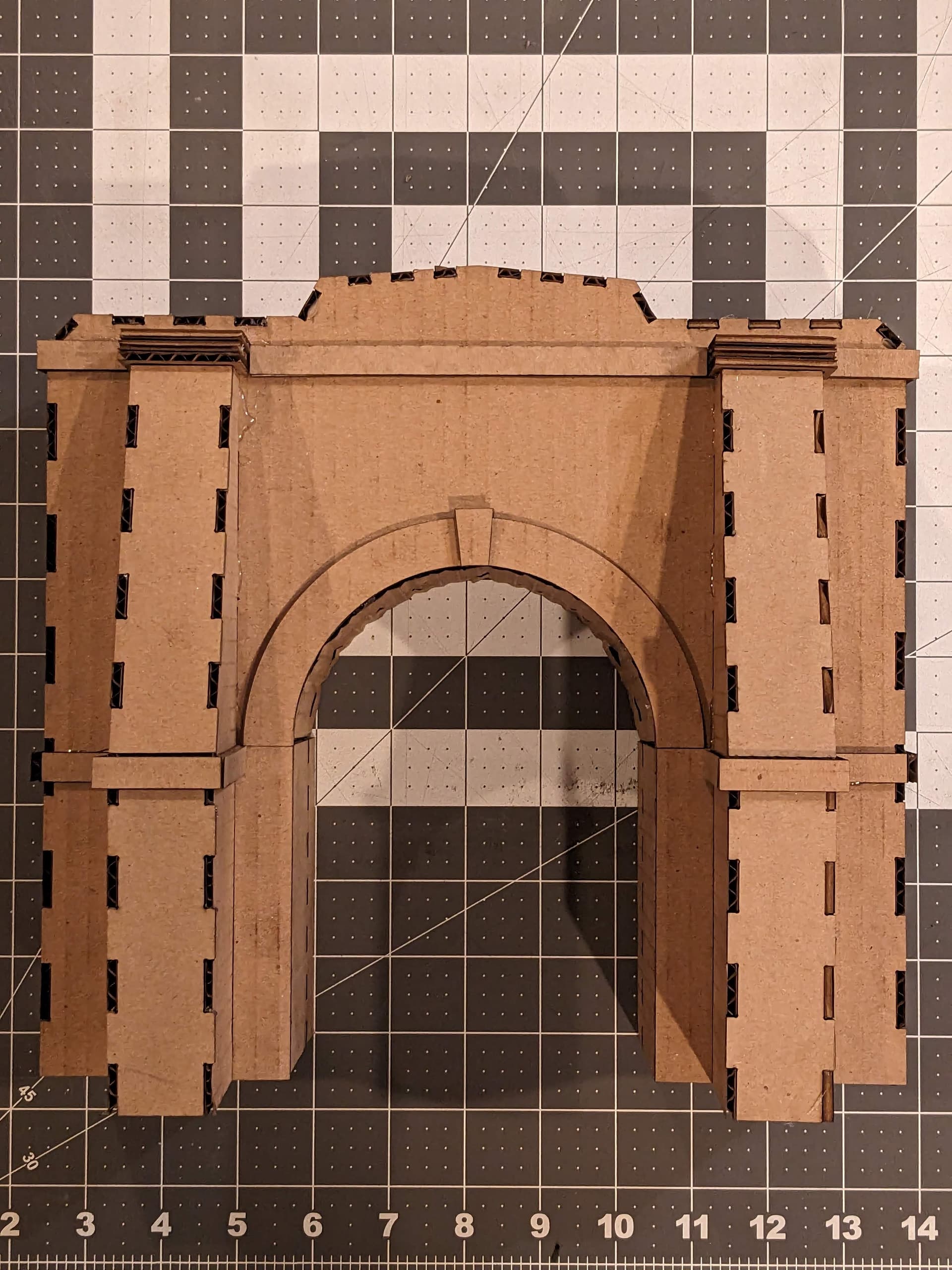 O-Gauge train tunnel entrance mockup - Made on a Glowforge - Glowforge ...