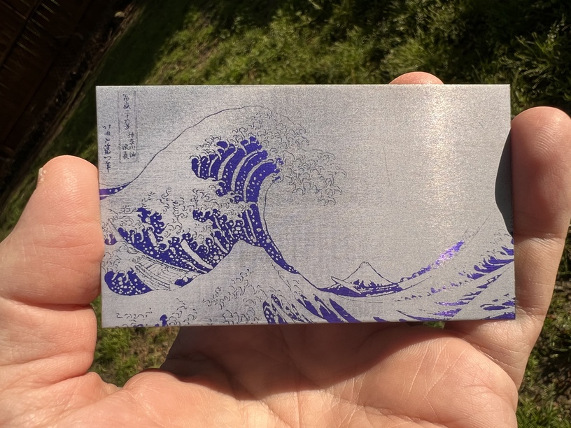 Engraving on anodized aluminum - Beyond the Manual - Glowforge Owners Forum