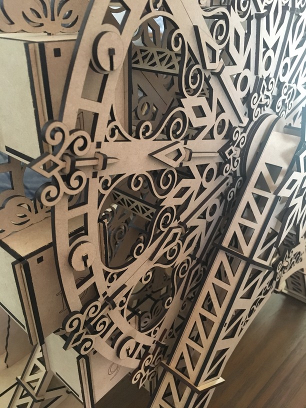 Finally Finished - Advent Calendar Ferris Wheel - Made on a Glowforge ...