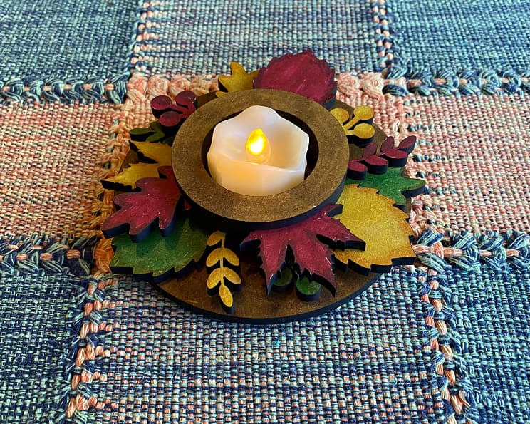 Autumn Tea Light Holder Made on a Owners Forum